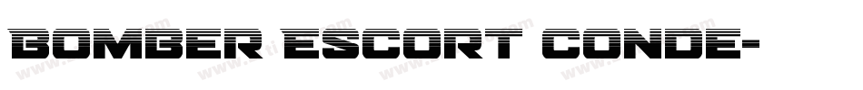 Bomber Escort Conde字体转换